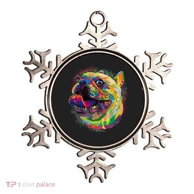Colorful Happy Pug Smiling Ornament