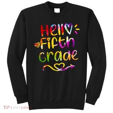 Colorful Hello Fifth Grade Sweatshirt