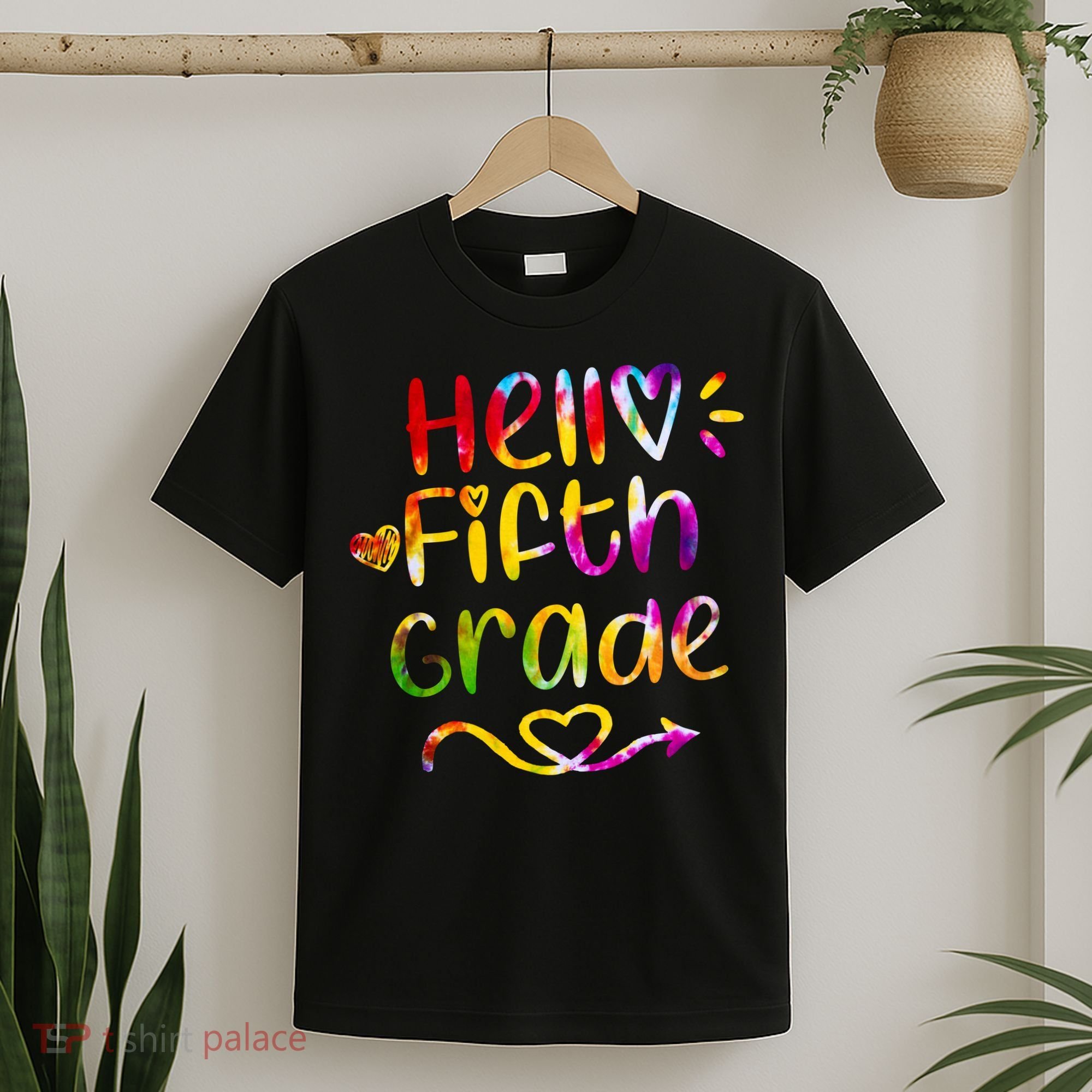 Colorful Hello Fifth Grade T-Shirt