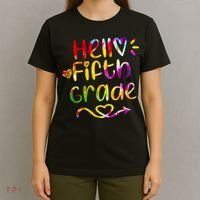 Colorful Hello Fifth Grade T-Shirt thumb 4