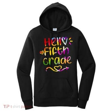Colorful Hello Fifth Grade Women's Hoodie