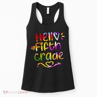 Colorful Hello Fifth Grade Women's Tank Top