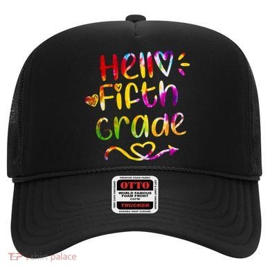 Colorful Hello Fifth Grade Hat