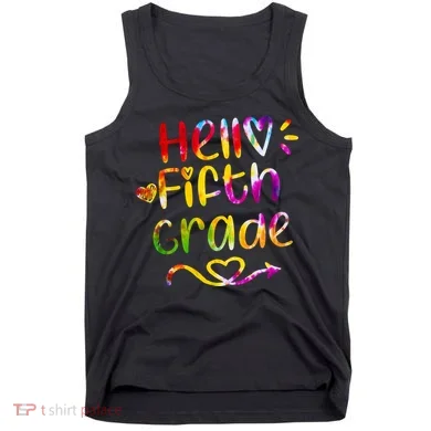 Colorful Hello Fifth Grade Tank Top