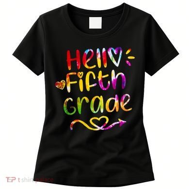 Colorful Hello Fifth Grade Women's T-Shirt