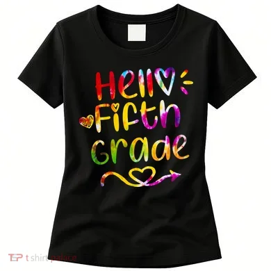 Colorful Hello Fifth Grade Women's T-Shirt