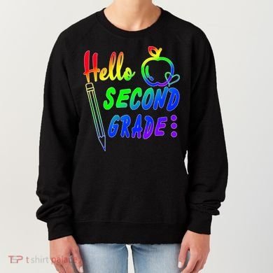 Colorful Hello Second Grade Women's Sweatshirt