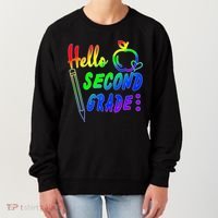 Colorful Hello Second Grade Women's Sweatshirt thumb 0