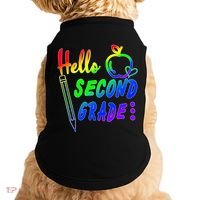 Colorful Hello Second Grade Doggie Tank thumb 0