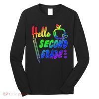 Colorful Hello Second Grade Long Sleeve Shirt thumb 0