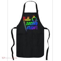 Colorful Hello Second Grade Apron thumb 0