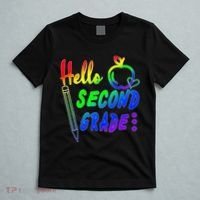 Colorful Hello Second Grade T-Shirt thumb 5