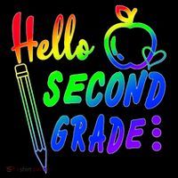 Colorful Hello Second Grade T-Shirt thumb 7
