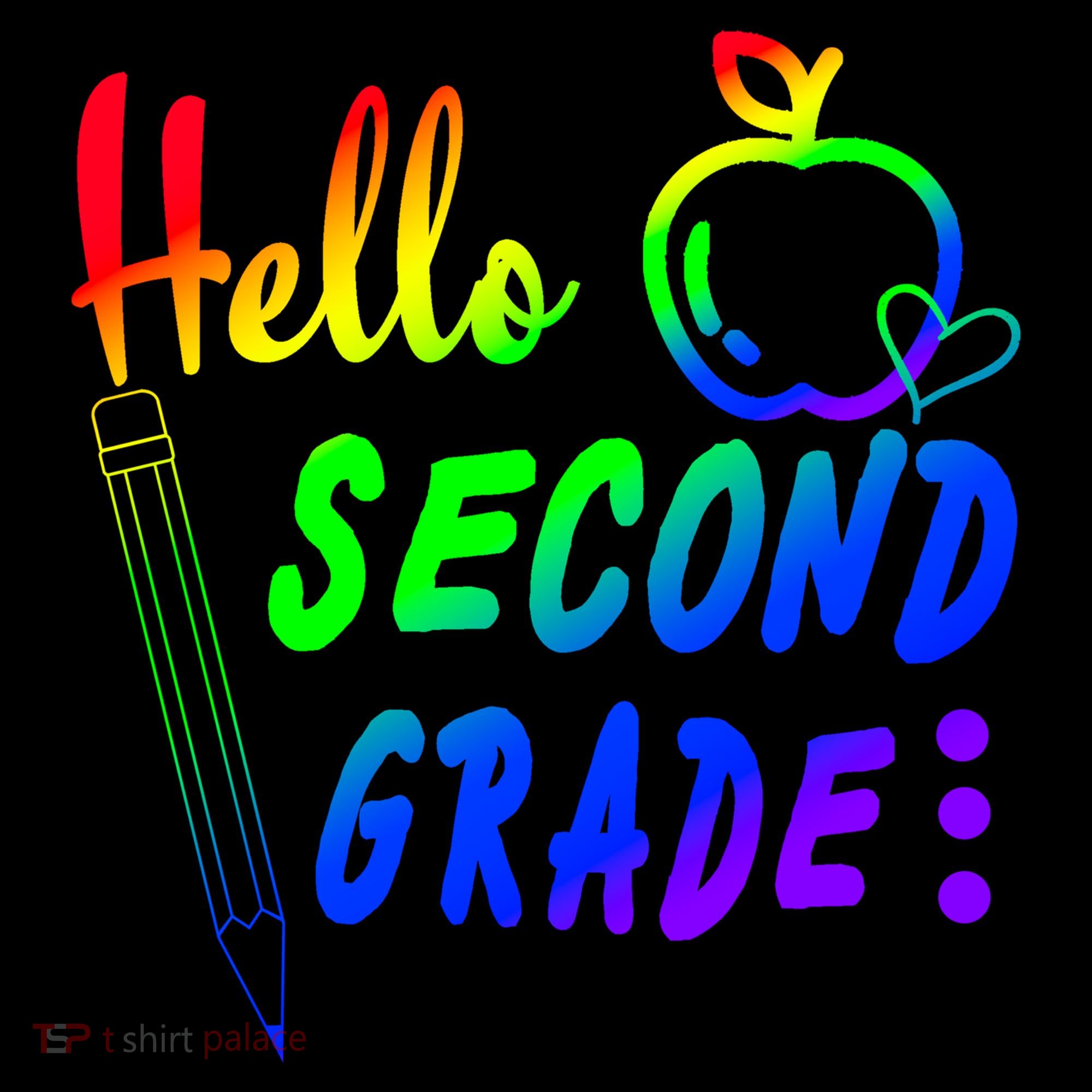 Colorful Hello Second Grade Coffee Mug