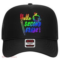 Colorful Hello Second Grade Hat thumb 0