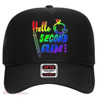 Colorful Hello Second Grade Hat