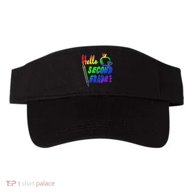 Colorful Hello Second Grade Visor