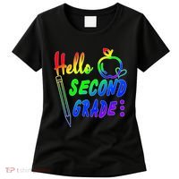 Colorful Hello Second Grade Women's T-Shirt thumb 0