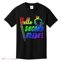 Colorful Hello Second Grade Kids T-Shirt thumb 0
