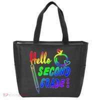 Colorful Hello Second Grade Tote Bag thumb 0