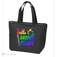 Colorful Hello Second Grade Tote Bag thumb 3