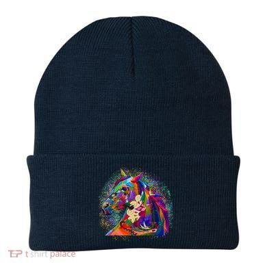 Colorful Horse Head Pattern Beanie