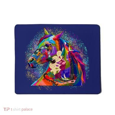 Colorful Horse Head Pattern Mousepad