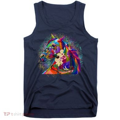 Colorful Horse Head Pattern Tank Top