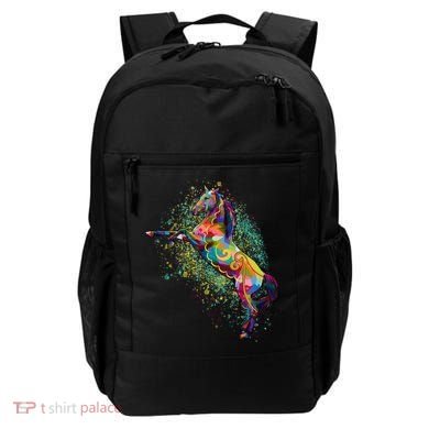 Colorful Horse Prancing Backpack