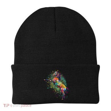 Colorful Horse Prancing Beanie