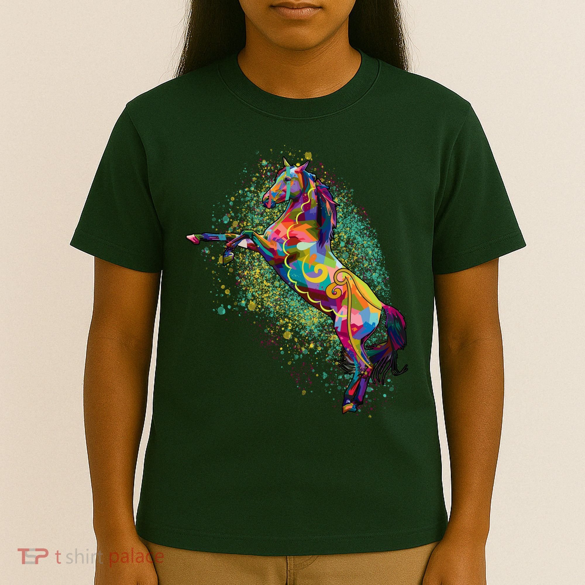 Colorful Horse Prancing T-Shirt