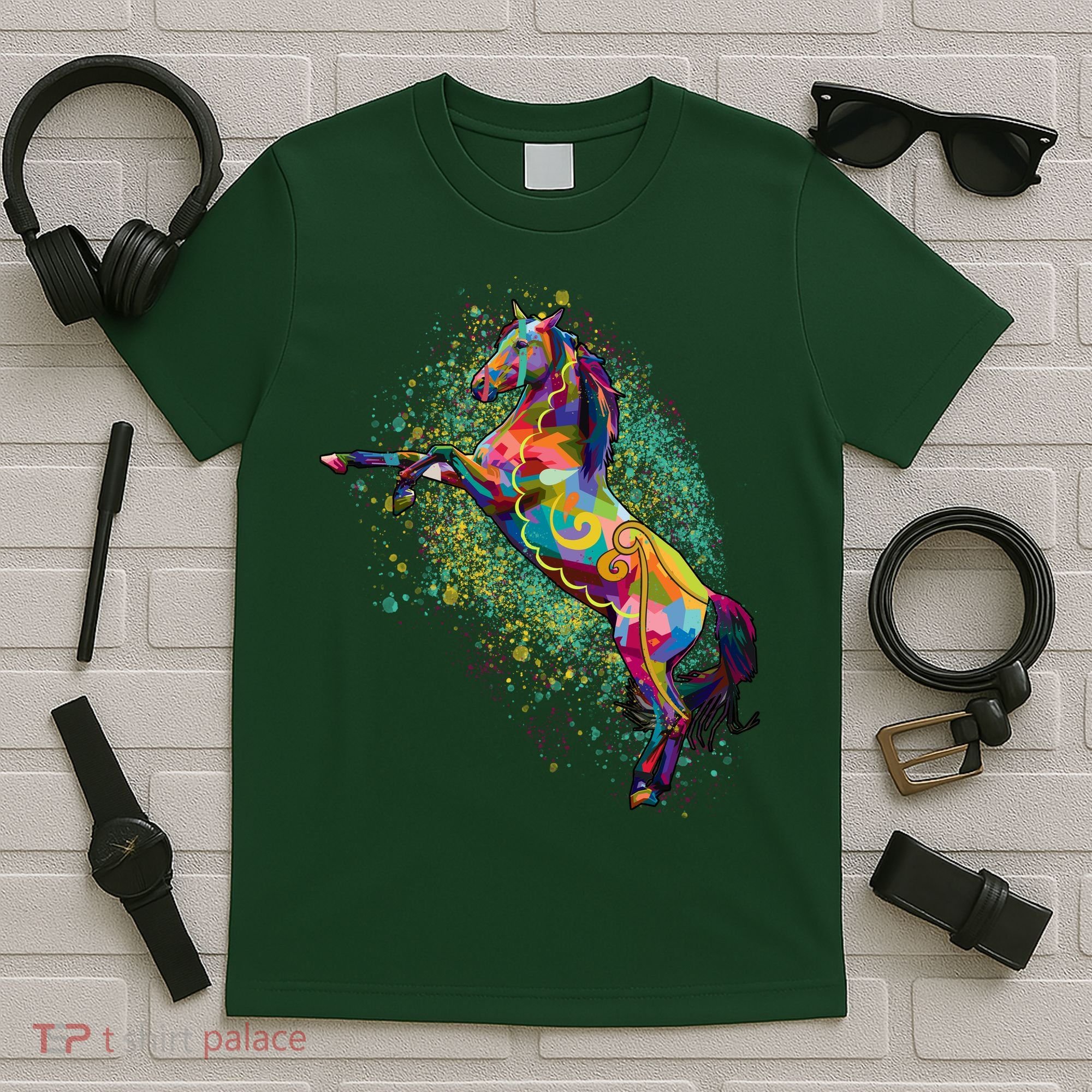 Colorful Horse Prancing T-Shirt