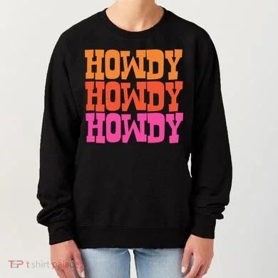Colorful Howdy Retro Women's Sweatshirt