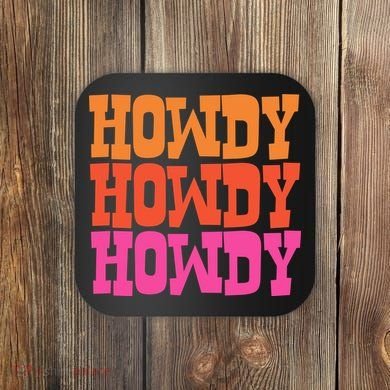 Colorful Howdy Retro Coaster