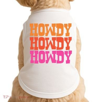 Colorful Howdy Retro Doggie Tank