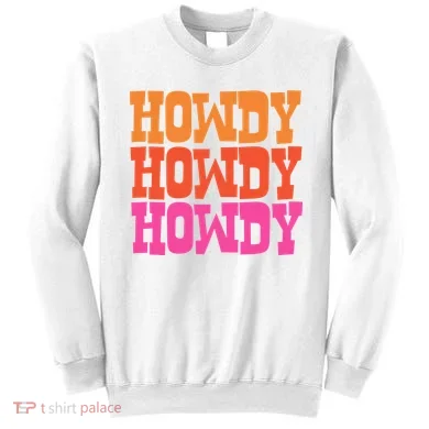Colorful Howdy Retro Sweatshirt