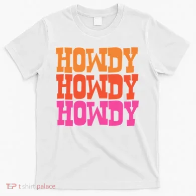 Colorful Howdy Retro T-Shirt
