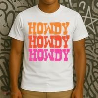 Colorful Howdy Retro T-Shirt thumb 3