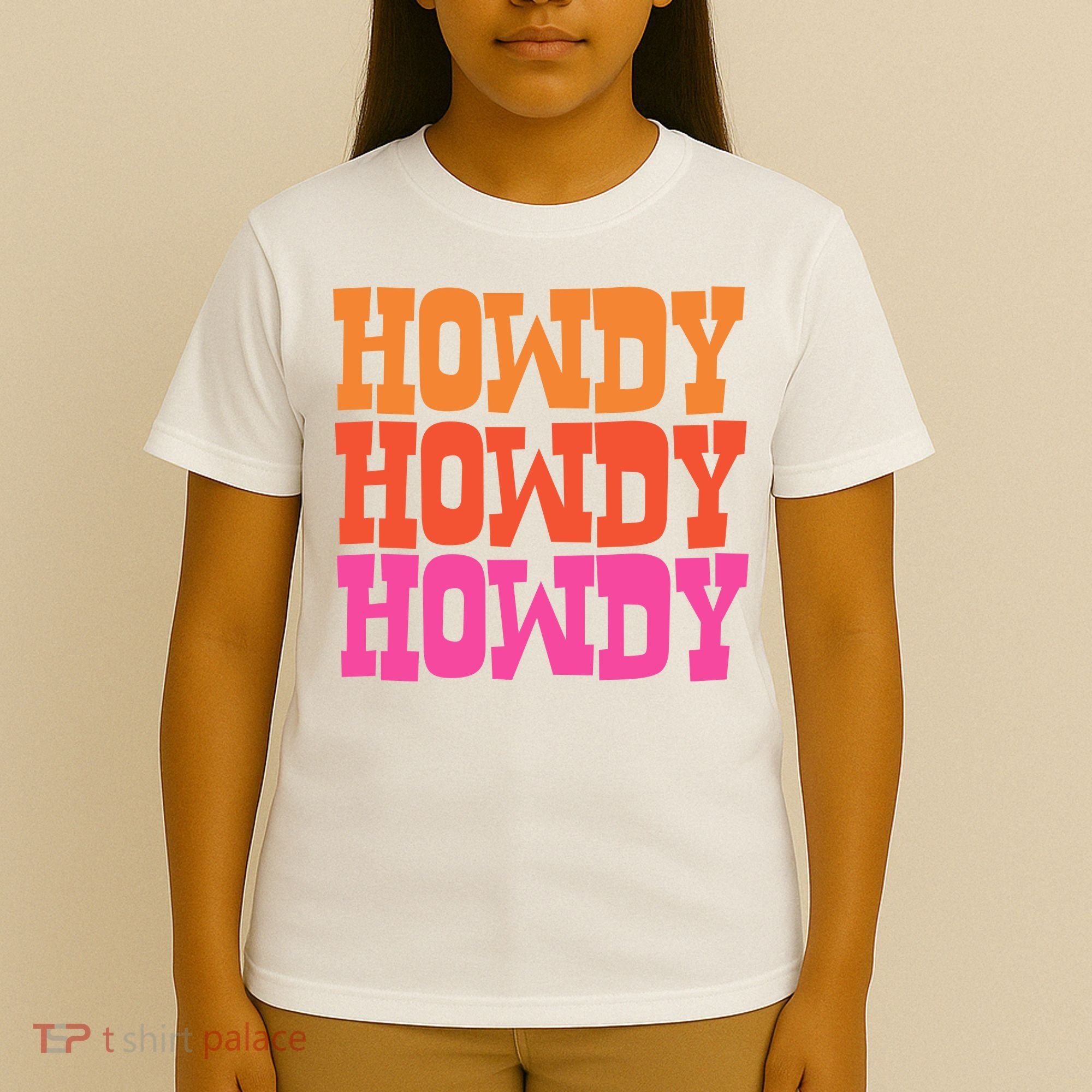Colorful Howdy Retro T-Shirt