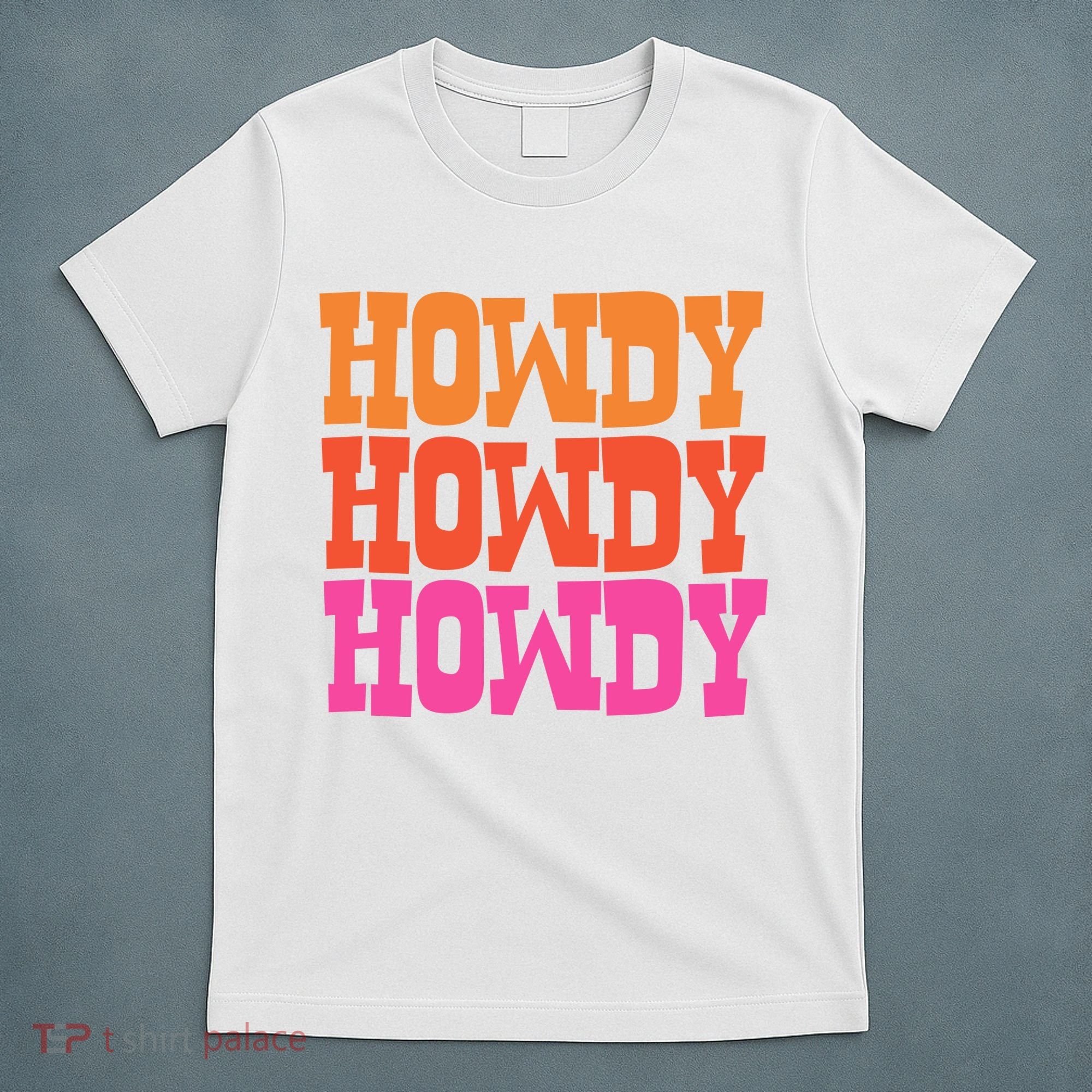 Colorful Howdy Retro T-Shirt