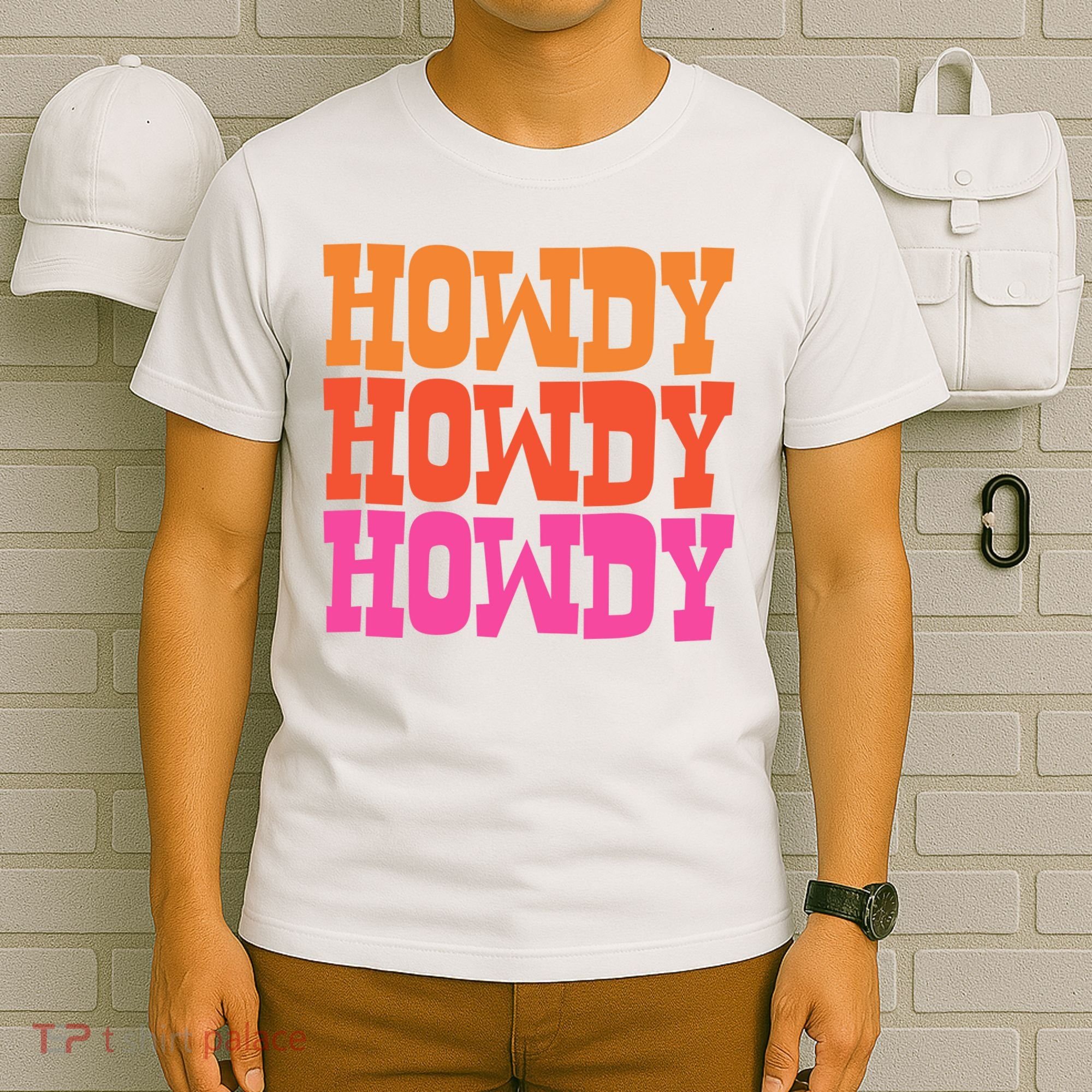 Colorful Howdy Retro T-Shirt