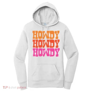 Colorful Howdy Retro Women's Hoodie