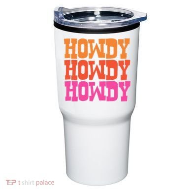 Colorful Howdy Retro Tumbler