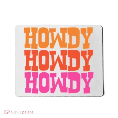 Colorful Howdy Retro Mousepad
