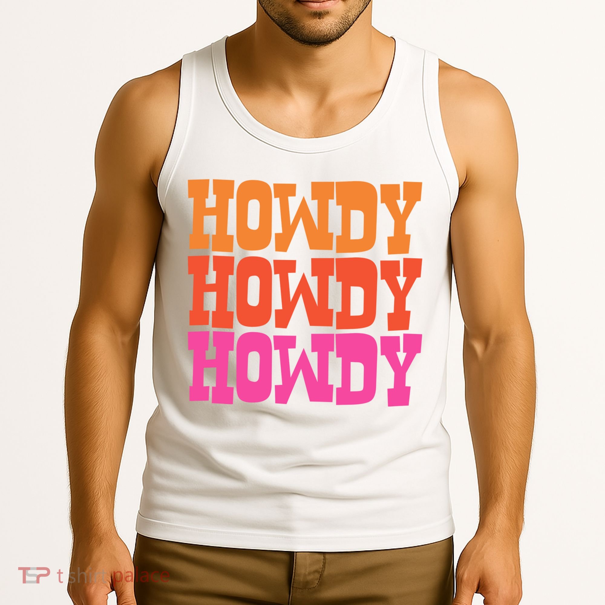 Colorful Howdy Retro Tank Top