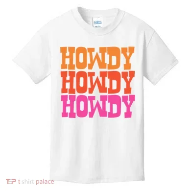 Colorful Howdy Retro Kids T-Shirt