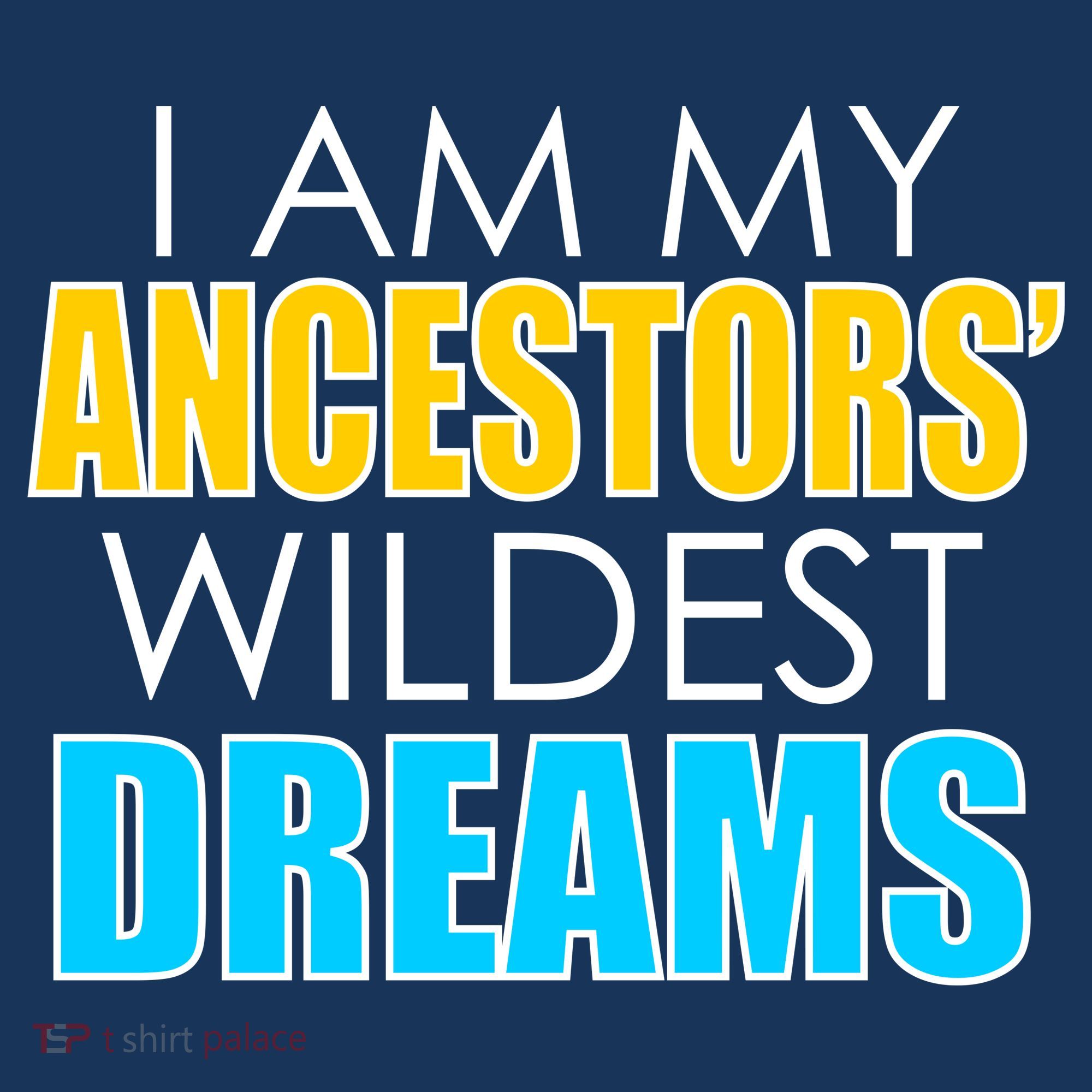 Colorful I Am My Ancestors' Wildest Dreams T-Shirt