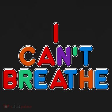 Colorful I Can't Breathe Protest Sustainable Bucket Hat