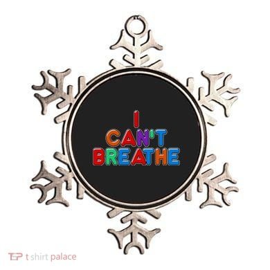 Colorful I Can't Breathe Protest Ornament