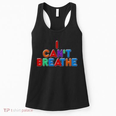 Colorful I Can't Breathe Protest Women's Tank Top